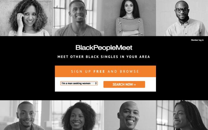 Signing Up at Blackpeoplemeet.com