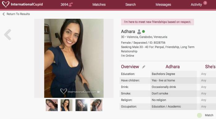 Quality of The Profiles Internationalcupid