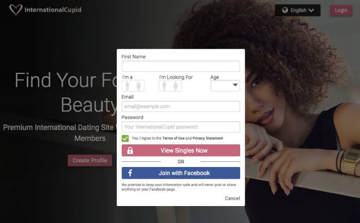 Signing Up at Internationalcupid .com