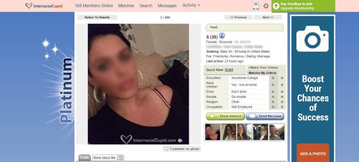 Quality of The Profiles Interracialcupid