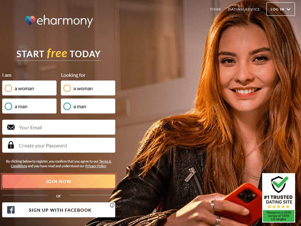 eharmony signup