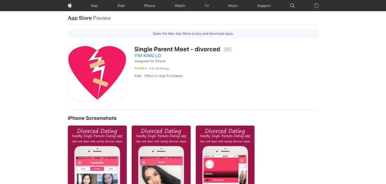 singleparentmeet rating by app store